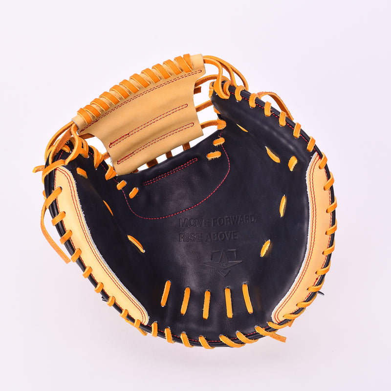 ソフトボール】 キャッチャーミット ASJ221 ブラック／キャメル