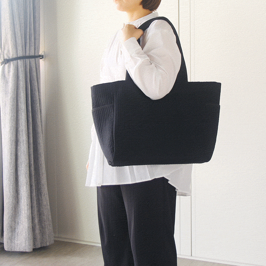 allecore アレコレ マザーズヌビバッグ 二重ハンドル サイドポケット