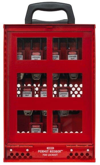 ABUS B810 Permit Redbox Portable Group Lock Box — AllPadlocks