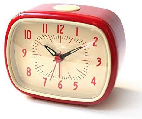 ビンテージ レトロ 目覚まし時計 アナログ 連続秒針 Kikkerland - AC08