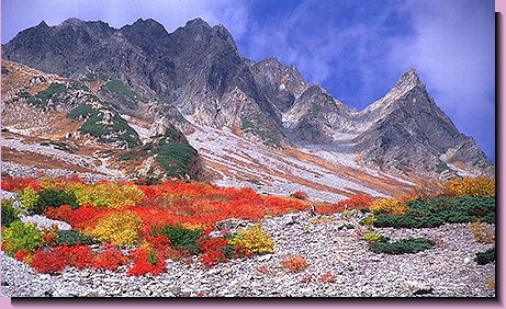 山の写真集（秋の涸沢、北穂高岳 -1-）