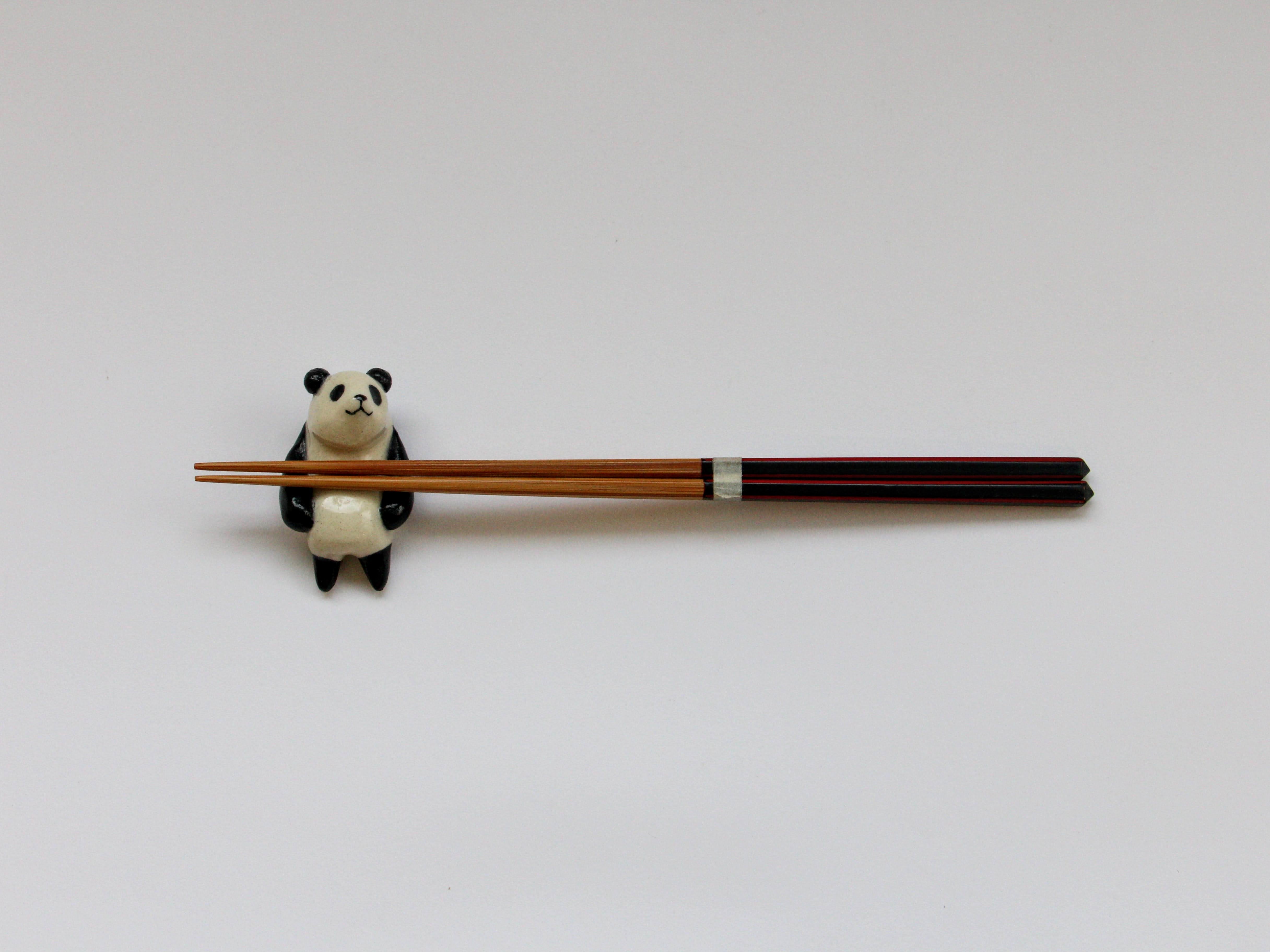 パンダ箸置きB【牧田亮】