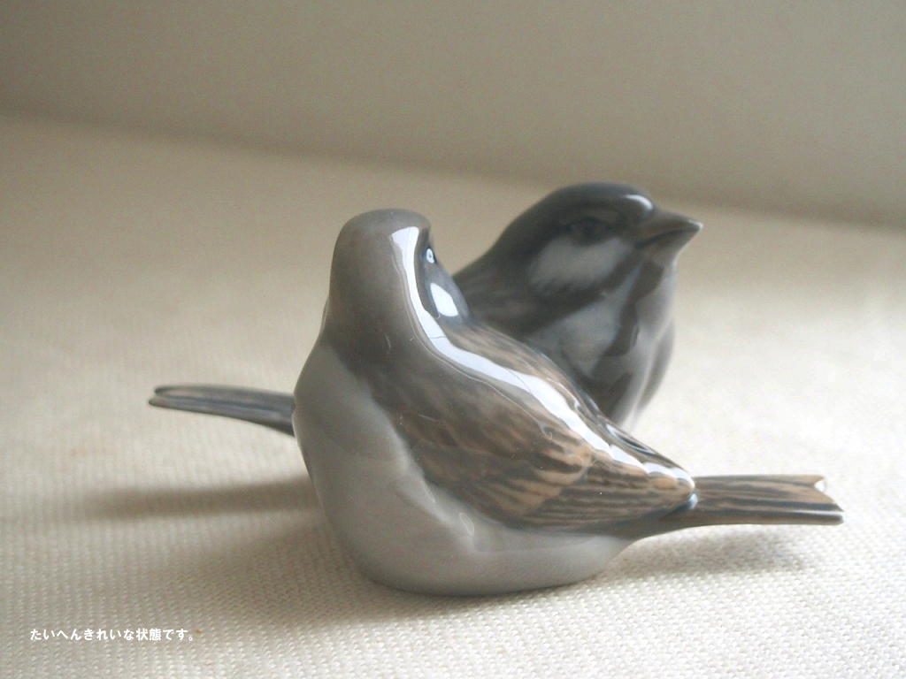 北欧ヴィンテージ Royal Copenhagen ロイヤルコペンハーゲン 陶器の鳥
