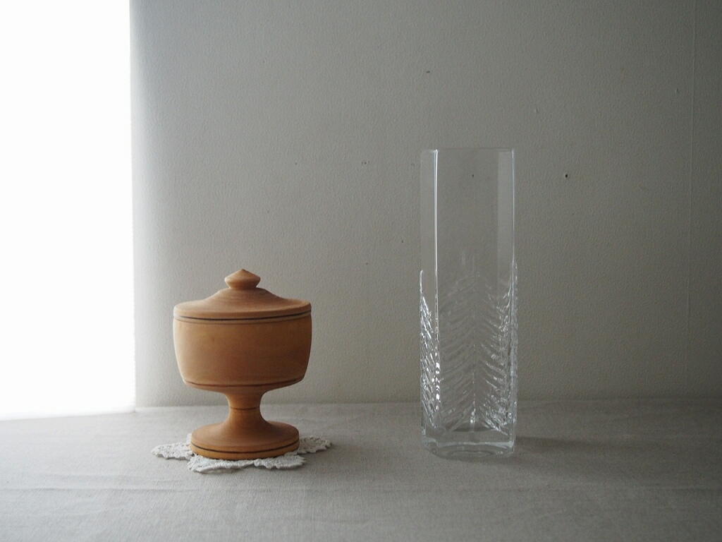 北欧ヴィンテージ iittala Kuusi イッタラ ガラスのフラワーベース