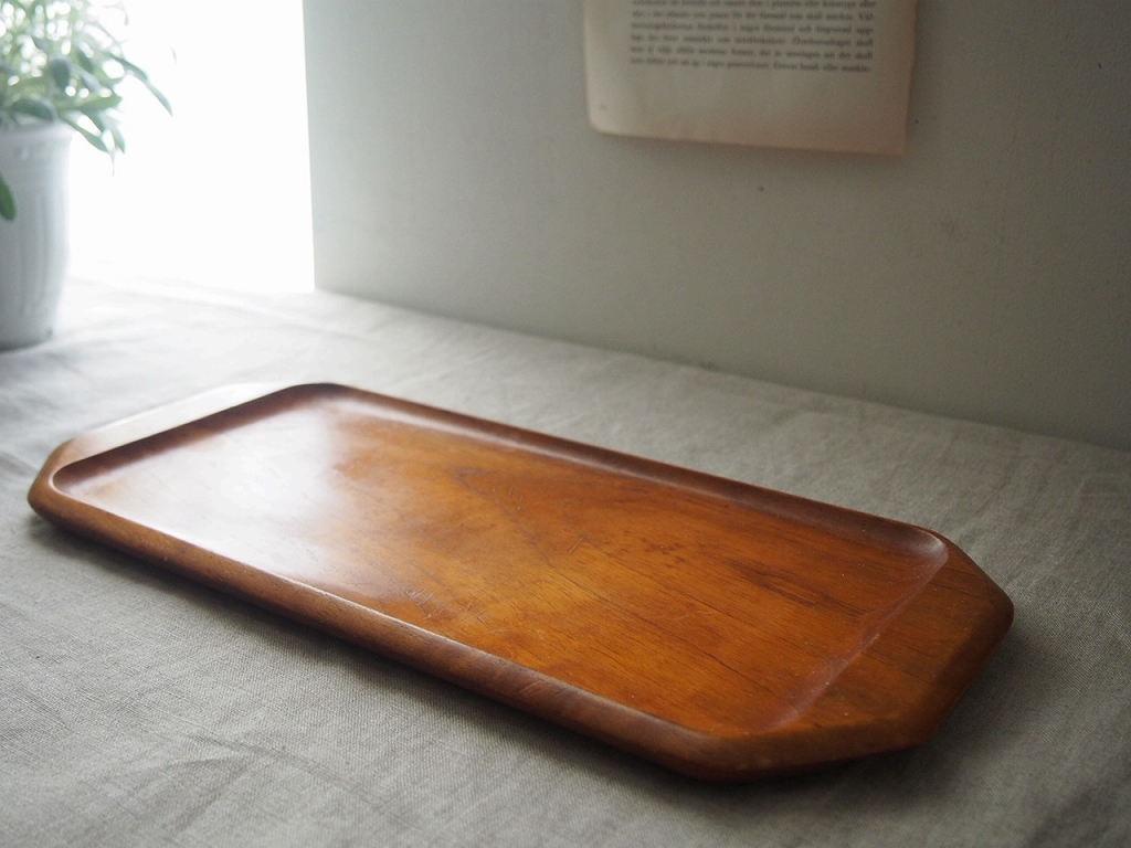 KARL HOLMBERG チークトレイ 無垢材 1960–70年代 スウェーデン 北欧