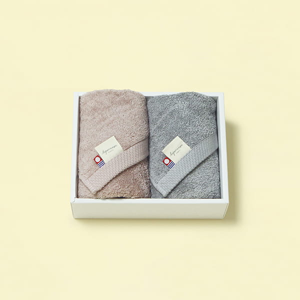 Esperanza / 今治タオル フェイスタオルセット（ピンク×グレー）を贈る