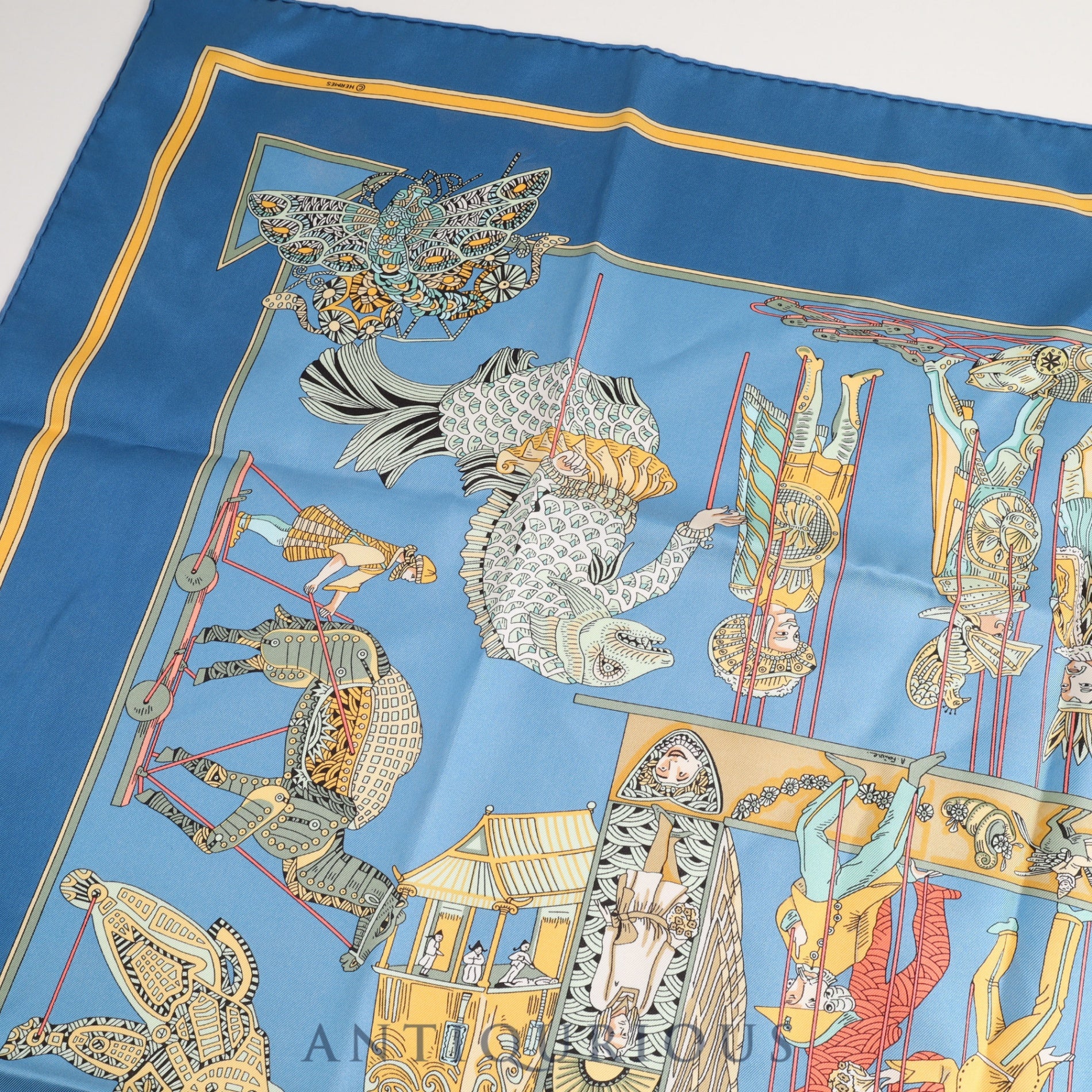 エルメス スカーフ カレ90 LE TEMPS des MARIONNETTES マリオネットの