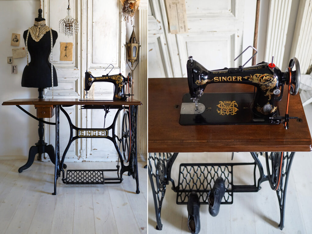 縫える！きれい！アンティークミシン│SINGER 職業用ミシン 103