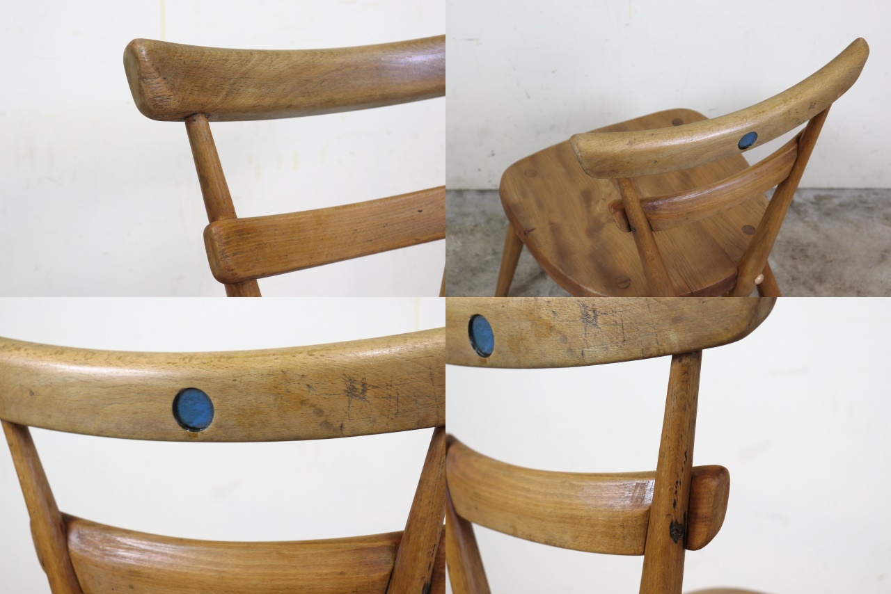 お買い得！ イギリス アーコール社 ercol チャイルドチェア ブルー