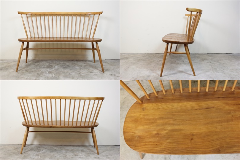 アーコール社（ercol） ラブシート（ベンチ） き12