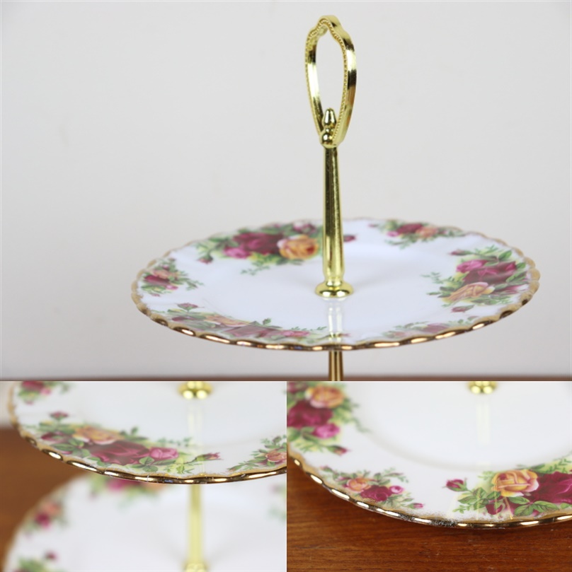 ロイヤルアルバート ROYAL ALBERT オールドカントリーローズ 2段ケーキ