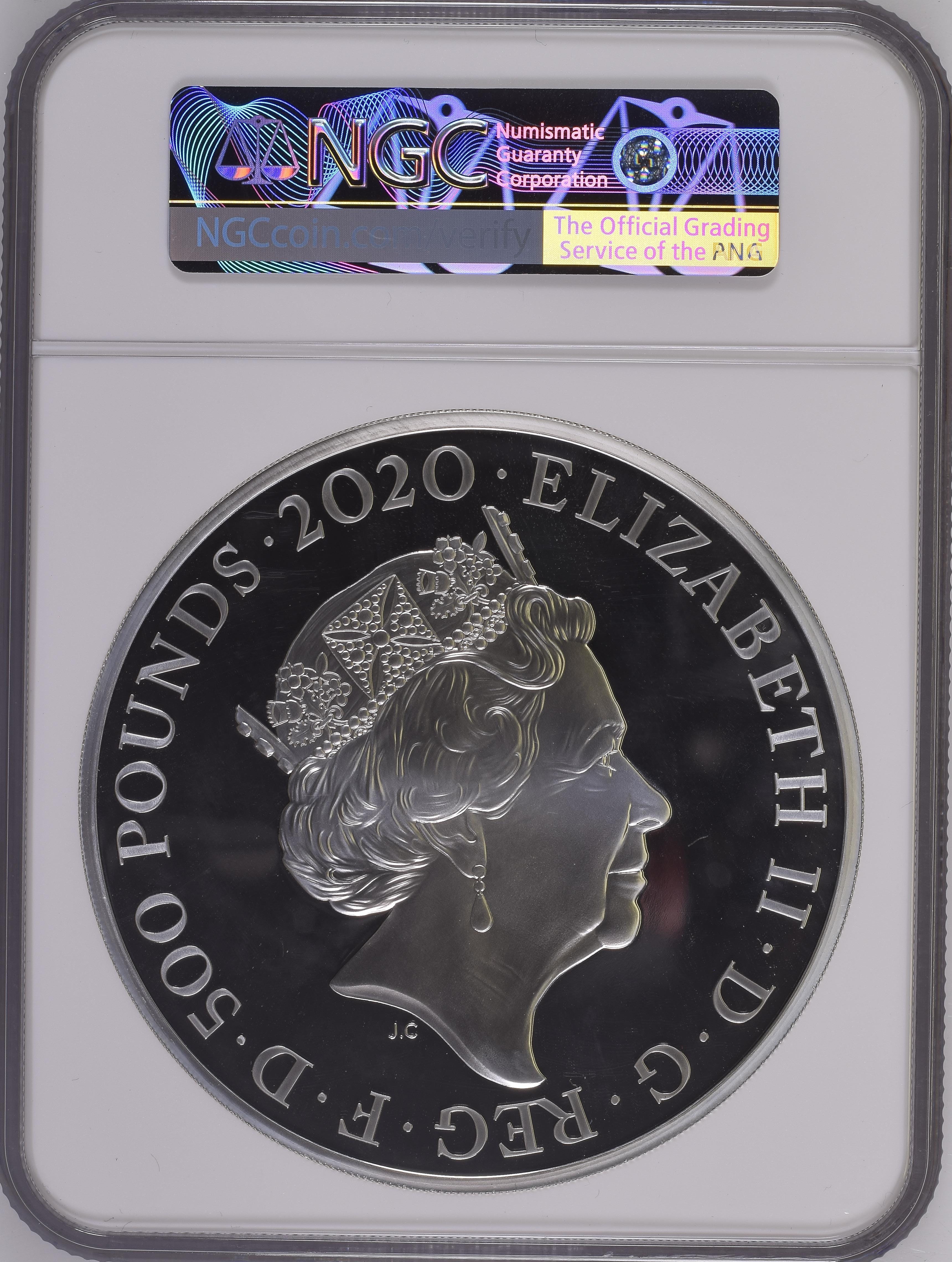 2020年 イギリス ロイヤルミント スリー・グレイセス 1キロ銀貨