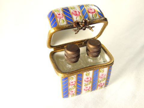 リモージュ焼き香水入れ（香水ビン、1910-1930s）