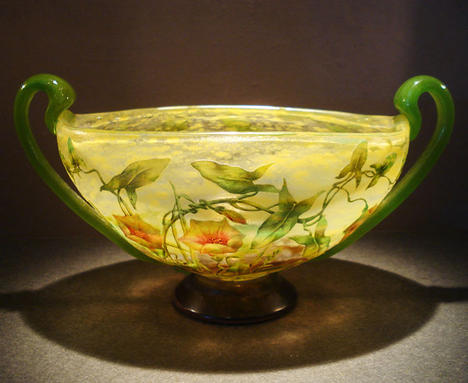 ドーム・ナンシー「朝顔文花瓶」《アンティックかとう》