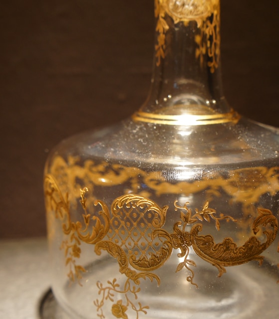 サンルイ「Saint Louis 金彩装飾 リキュールセット」《アンティック