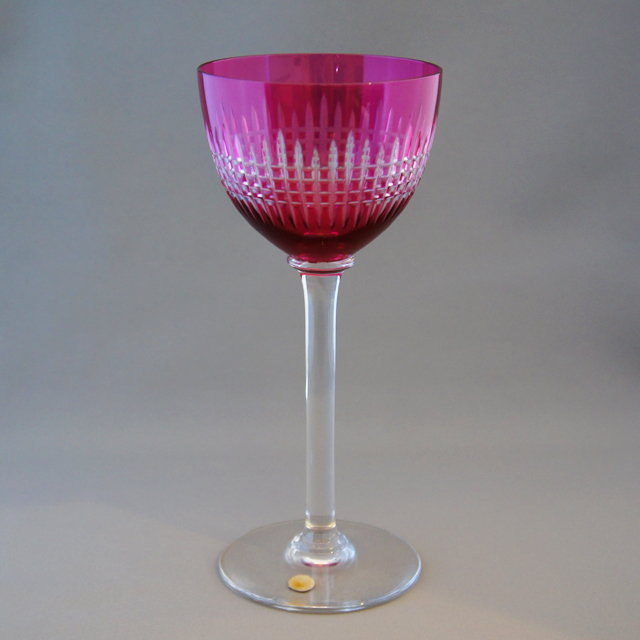 オールドバカラ「8：ナンシー NANCY ラインワイングラス 高さ18cm