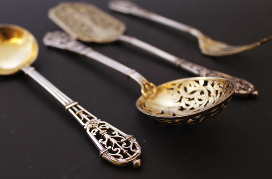 ピュイフォルカ「Emile Puiforcat サーバーセット」《アンティックかとう》