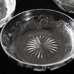 オールドバカラ「アールヌーボー 花文様 皿 6枚セット 直径15