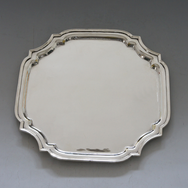 イギリス「サルバ（中）幅26cm（シルバープレート）」《アンティック