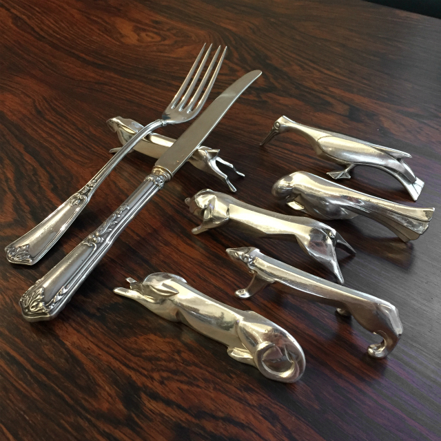 クリストフル・ガリア「Christofle社 ナイフレスト 6点セット A（野