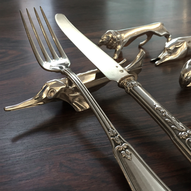 クリストフル・ガリア「Christofle社 ナイフレスト 6点セット B