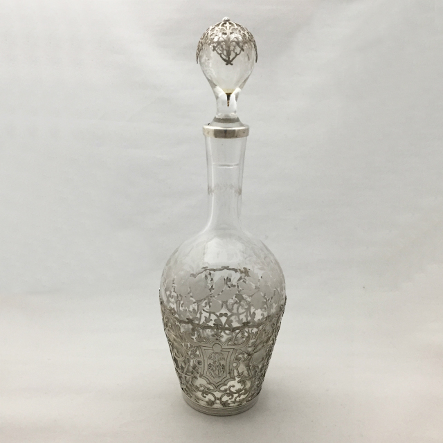 フランス「銀装飾 リキュールボトル」《アンティックかとう》