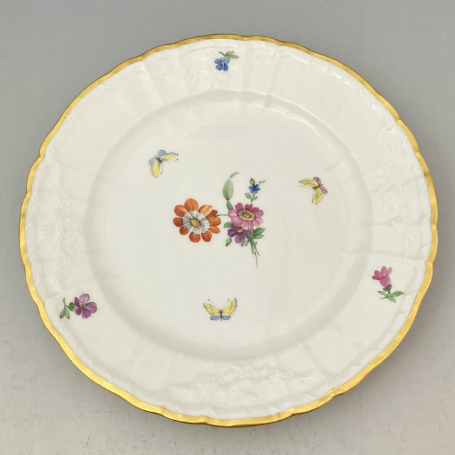KPM ベルリン「KPM窯 花蝶文 皿」《アンティックかとう》
