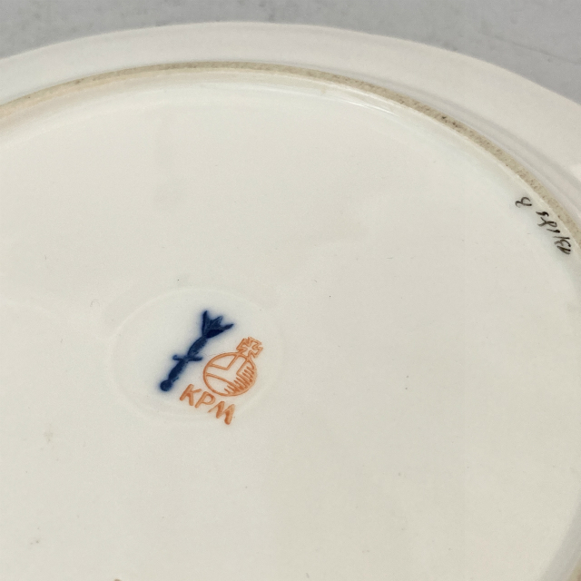 KPM ベルリン「KPM窯 花蝶文 皿」《アンティックかとう》