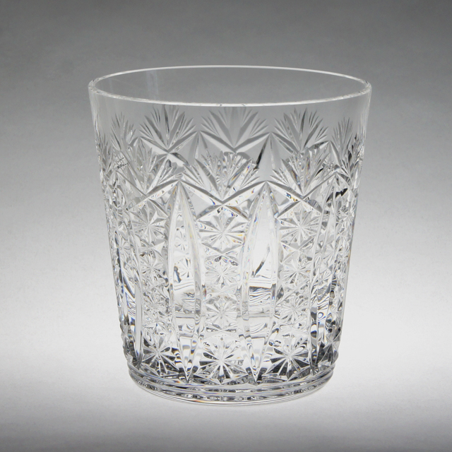 オールド・バカラ(BACCARAT) 1880年 ウランガラス製 大型コンポート