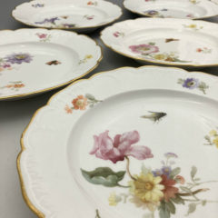 KPM ベルリン「KPM窯 花蝶文 皿（直径24.5cm）6枚セット