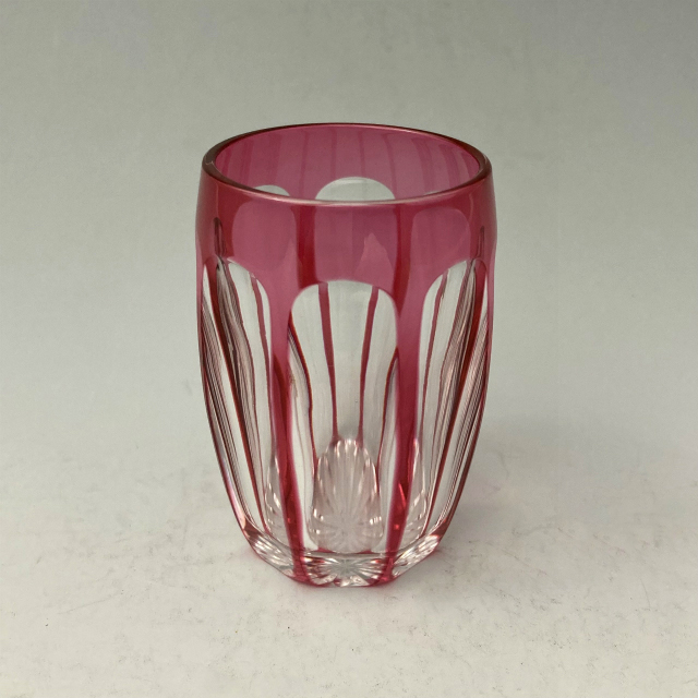 サンルイ「Saint Louis 赤被せガラス ゴブレット 高さ7cm（容量60ml