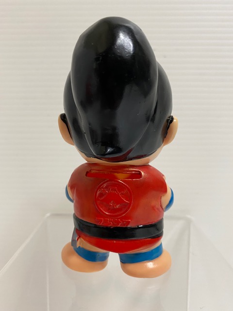 風のフジ丸☆ノイビタ☆ソフビ人形☆貯金箱 11．0cm 当時物