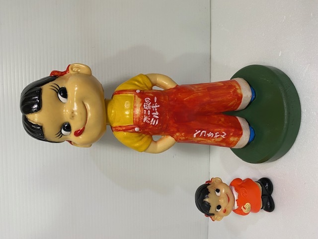 木台☆カウンター用☆店頭用☆不二家☆首ふり☆ハカマ☆ペコちゃん