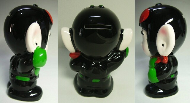 仮面ノリダー 木梨憲武 陶器製 人形 貯金箱 13．0cm 当時物 現状