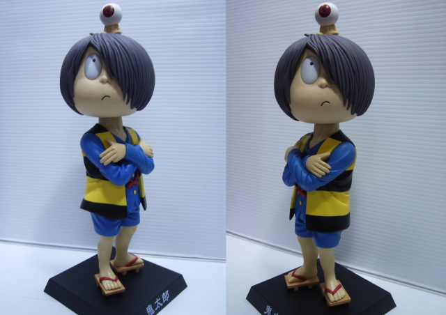 ゲゲゲの鬼太郎 首ふり ソフビ人形 大 28．5cm 280g 版権有