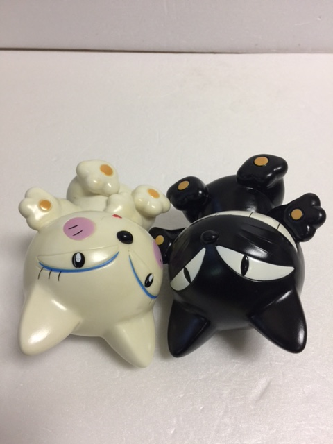 2体セット☆ヤマト運輸 クロネコヤマトの宅急便 ソフビ人形 貯金箱