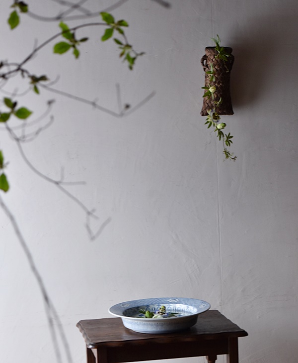 山葡萄の掛け花籠 - 生活骨董と古布のアンティークショップ antique TANTRA