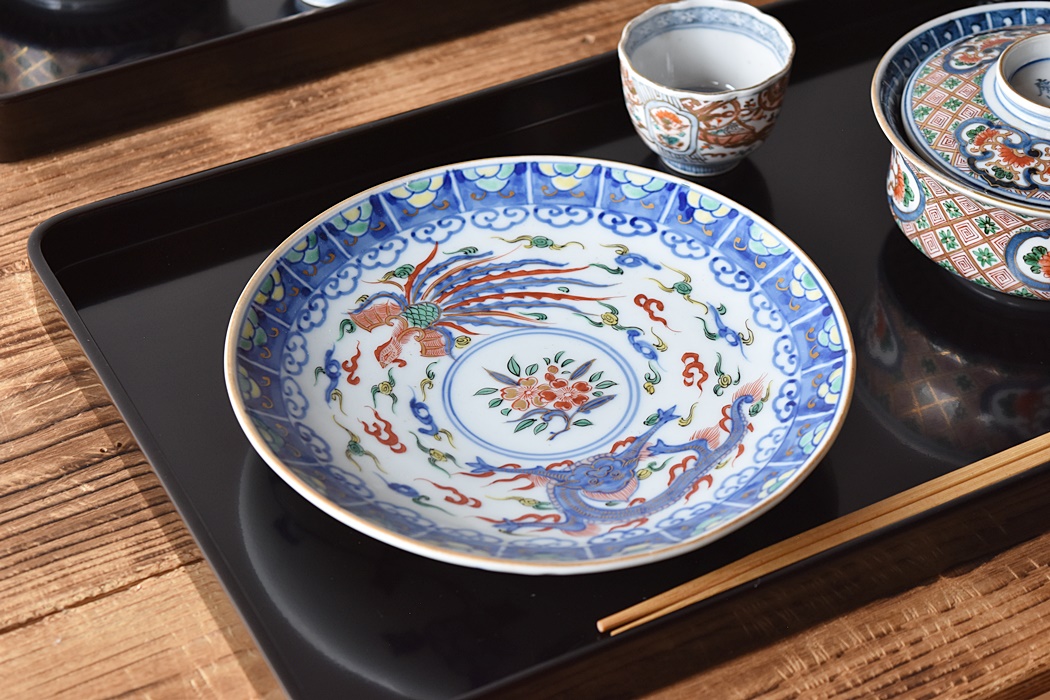 白薩摩島津丸十紋国宝重要美術品に指定蓋付六角沈香壺花鳥図赤絵金彩