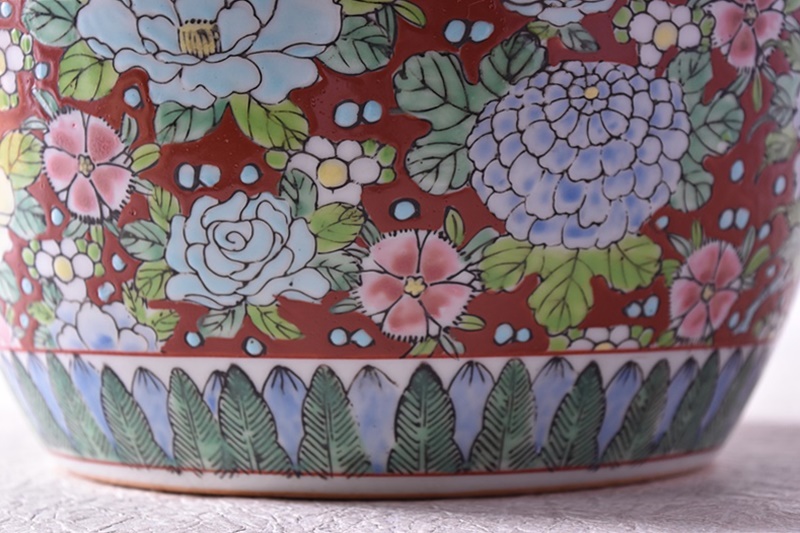 伊万里 色絵 十錦手 火鉢 小 - 生活骨董と古布のアンティークショップ