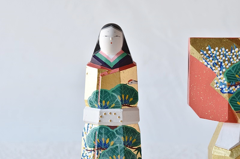 奈良一刀彫 雛人形 川口神泉 - 生活骨董と古布のアンティークショップ