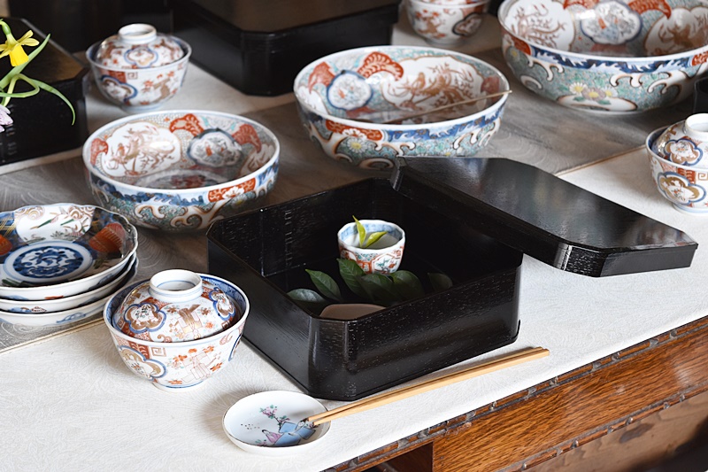 天然木製漆塗 黒塗り 大徳寺弁当 5客セット 茶懐石道具 点心 縁高