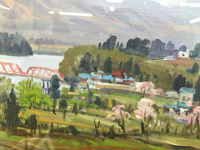 やさしい風景。洋画家・山之井芳朗の油絵。 | 骨董品の買取なら杉並区