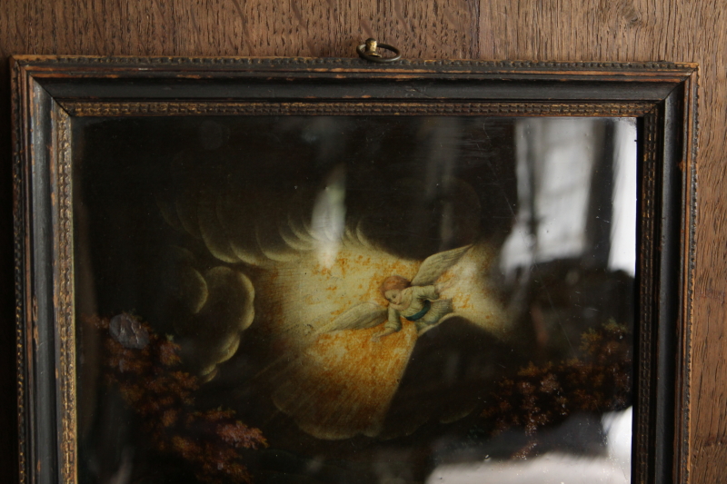 アンティーククリストリウム crystolium reverce glass printing