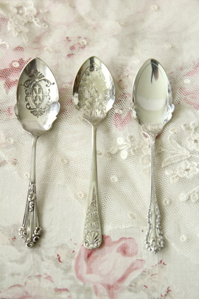 アンティークシルバージャムスプーン イギリス ヴィクトリアン