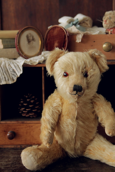 グラスアイのパンダベア ぬいぐるみ アンティークベア イギリス