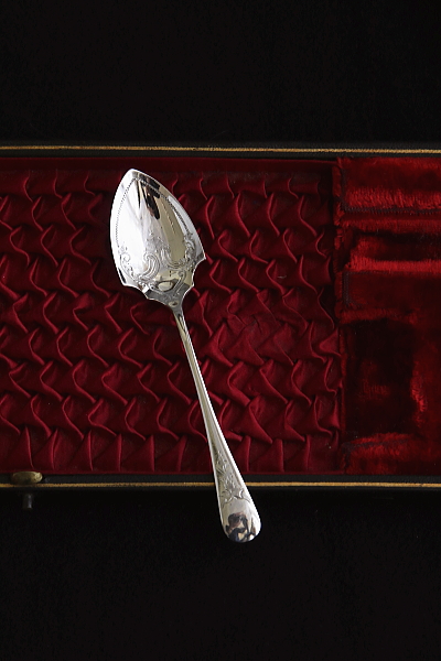 シルバースモールジャムスプーン イギリス エドワーディアン