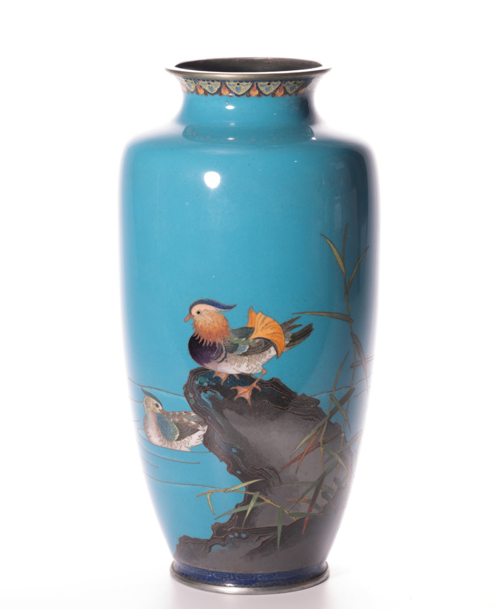 1850 七宝焼 景泰藍 花瓶2客 【公式通販】