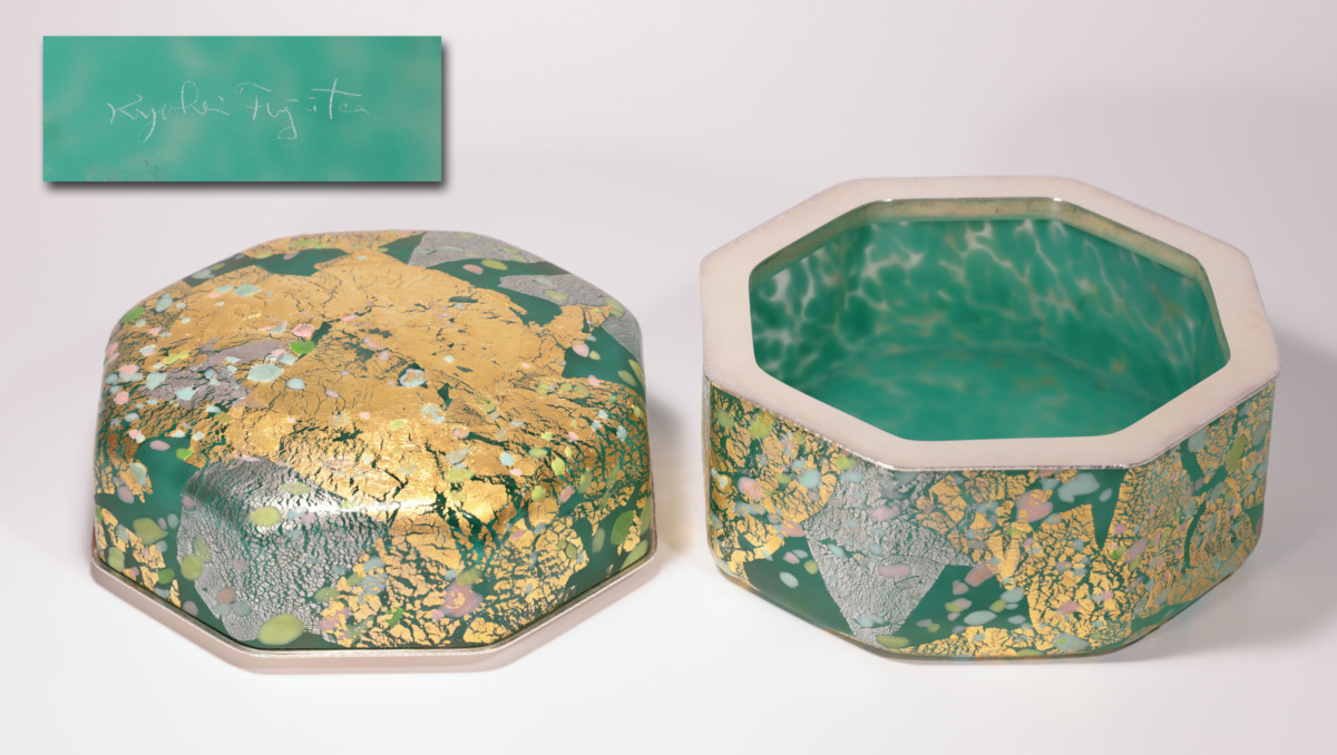 藤田喬平作「手吹 飾筥 かぐや姫」 - 古好屋