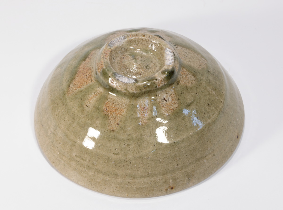 濱田庄司作 灰釉櫛目茶盌 - 古好屋