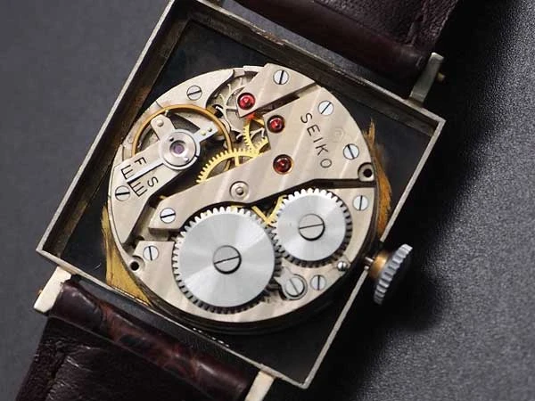 JA-1753| 精工舎 プレシジョン SEIKO 新10B型 角型 スモセコ 1940s